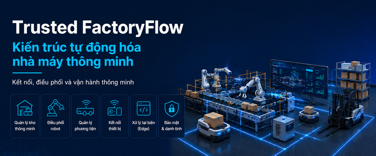 Trusted FactoryFlow – Nền tảng tự động hóa nhà máy và kho thông minh