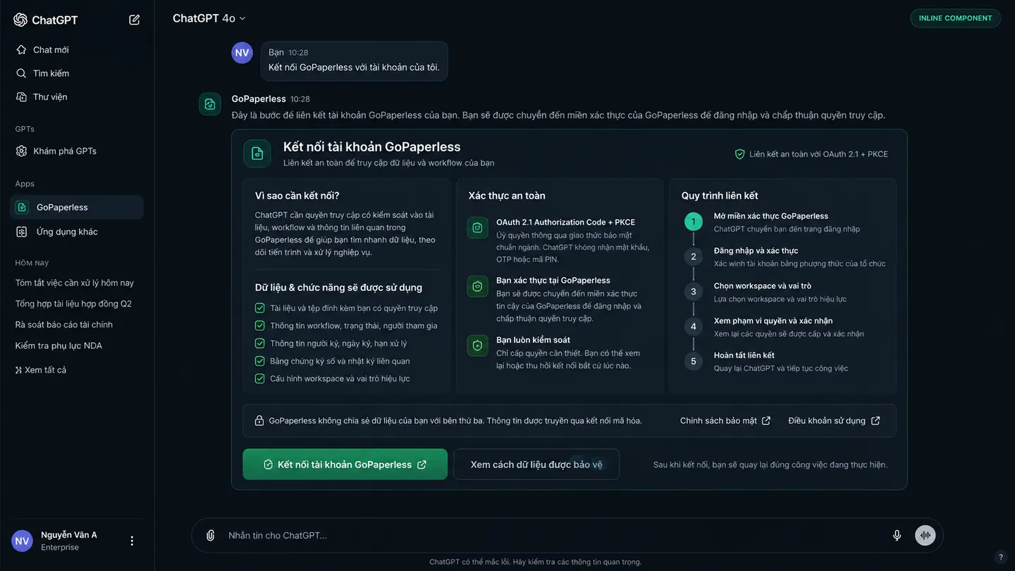 Kết nối tài khoản OAuth
