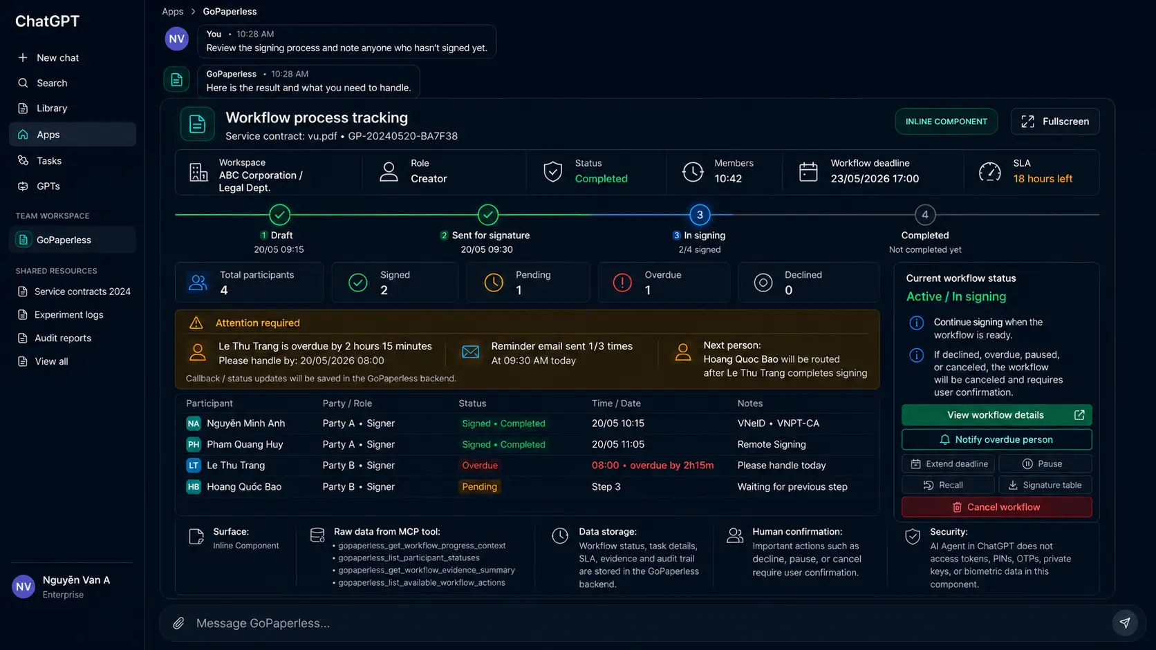 Progress and lifecycle tracking